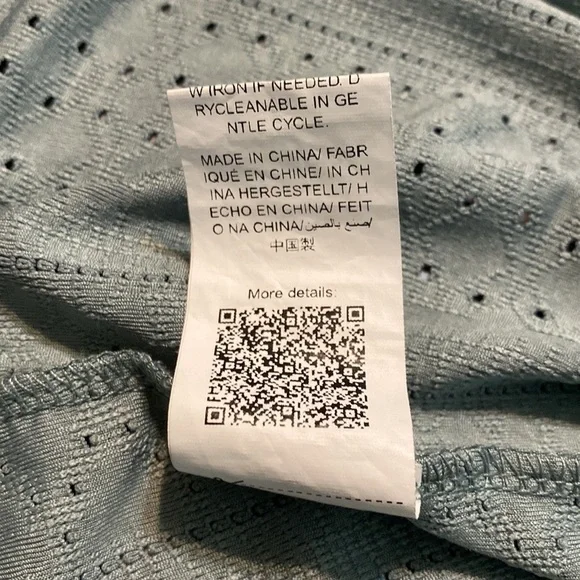 Shein Plus Eyelet Embroidery Petal Sleeve Top - Size 4XL - Picture 5 of 12